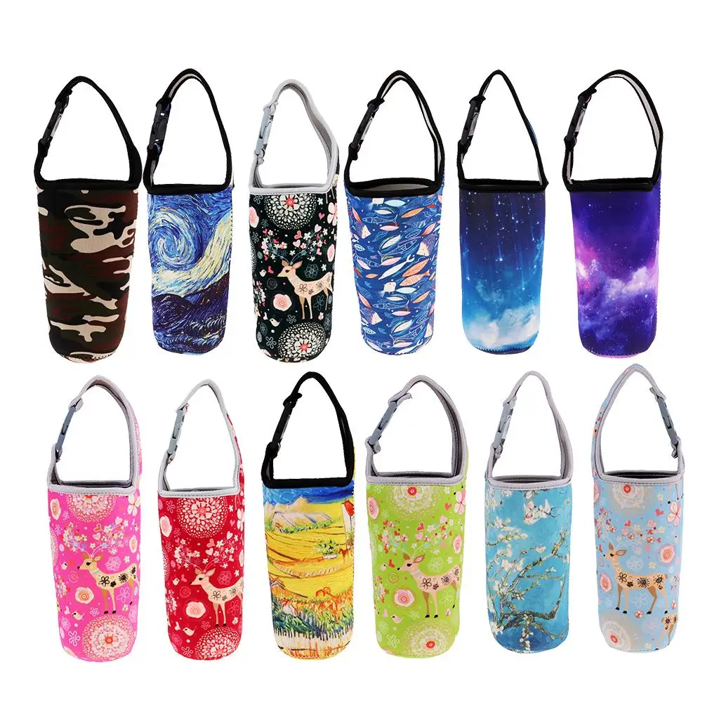 Anti-Hot Cup Sleeve Tumbler Carrier Pouch Lightweight Water Bottle Cold Holder Neoprene Bag for Cycling Carrier Cup Accessories