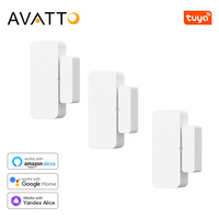 AVATTO Tuya WiFi Door Sensor Smart Door Window Detector Home Security Alarm APP Remote Control Works with Alexa Google Home