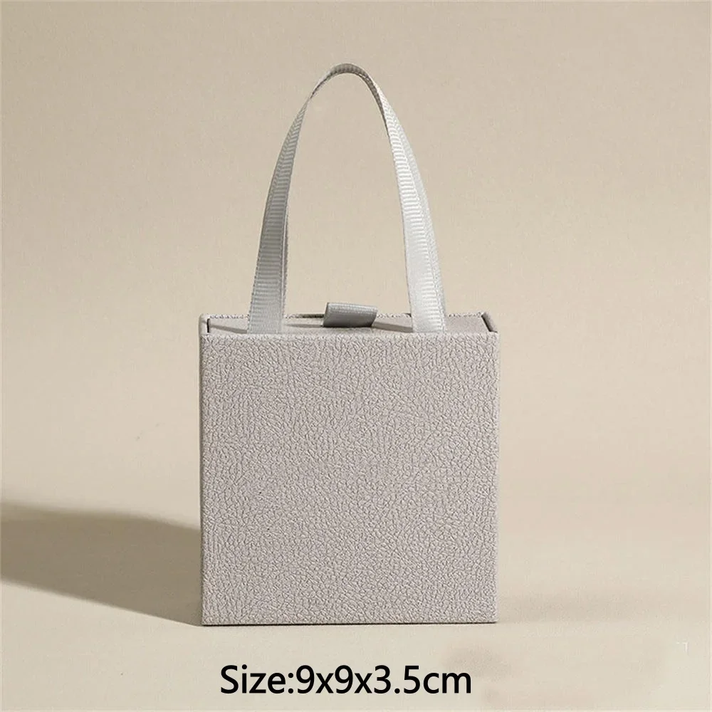 Jewelry Box With Tote Bag for Earring Ring Storage