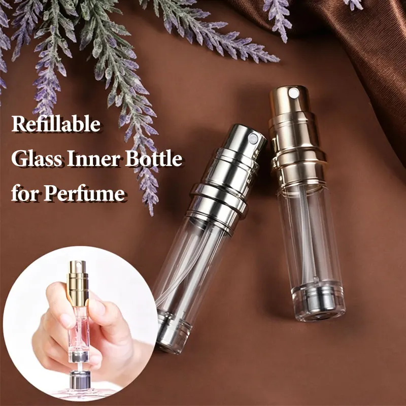 Replacement Glass Inner Vial for Perfume Bottle Refillable Perfume Refill Eco Friendly Refill Insert for Perfume Atomizer Case