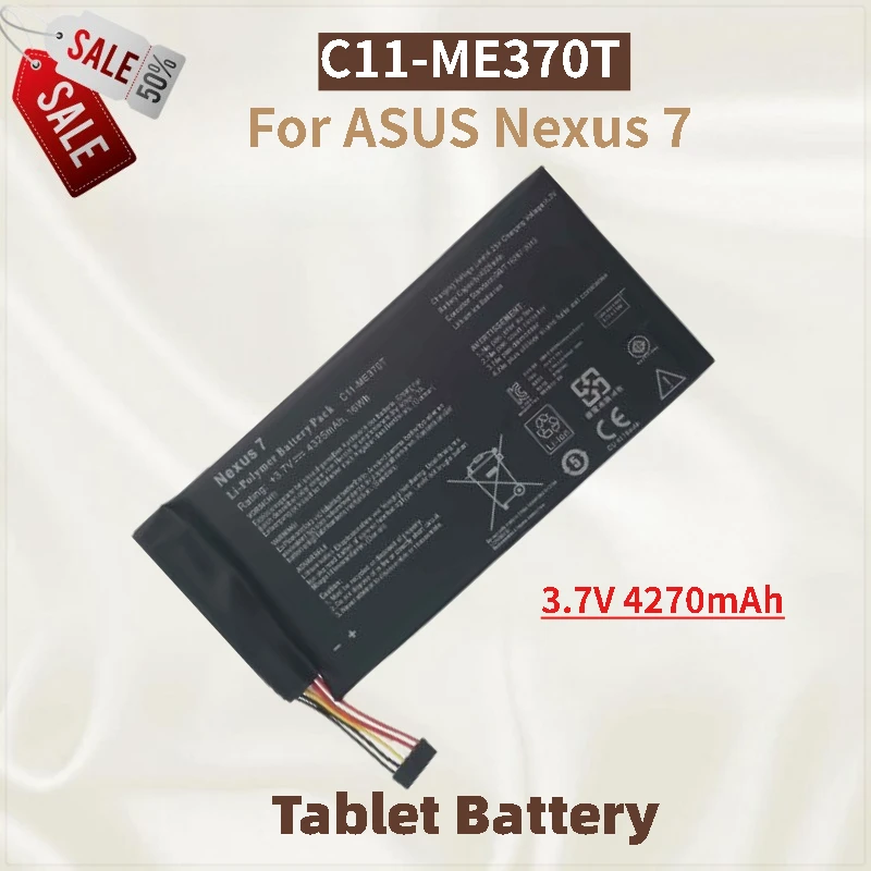 

High Quality C11-ME370T Tablet Battery 3.7V 4270mAh For ASUS Nexus 7 Brand New Replacement Battery