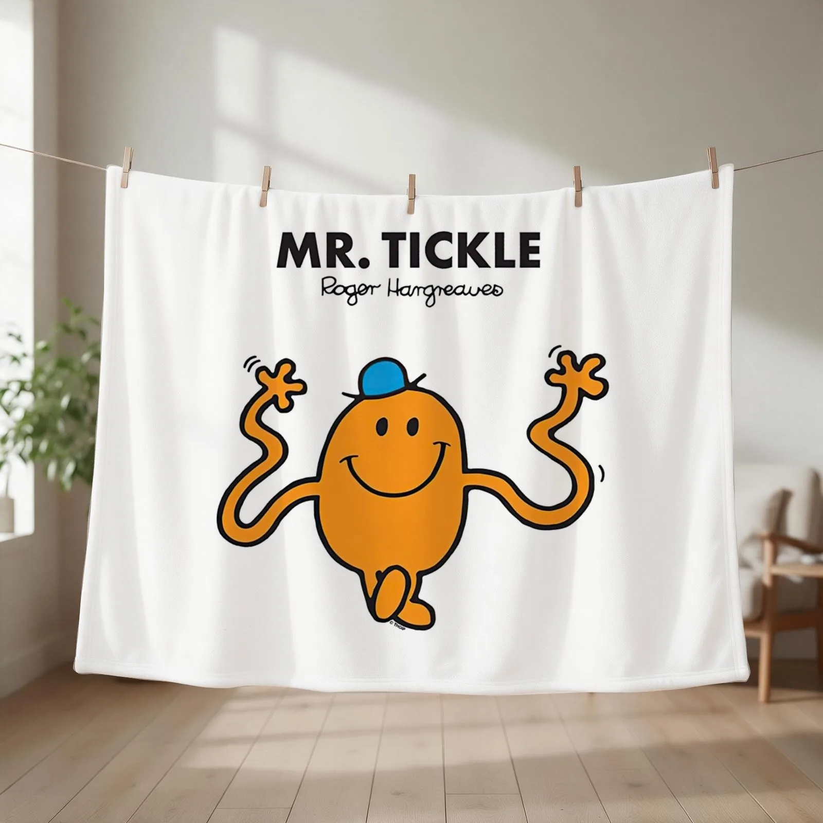 Mr Tickle Throw Blanket warm winter Travel Soft Plaid Quilt Blankets