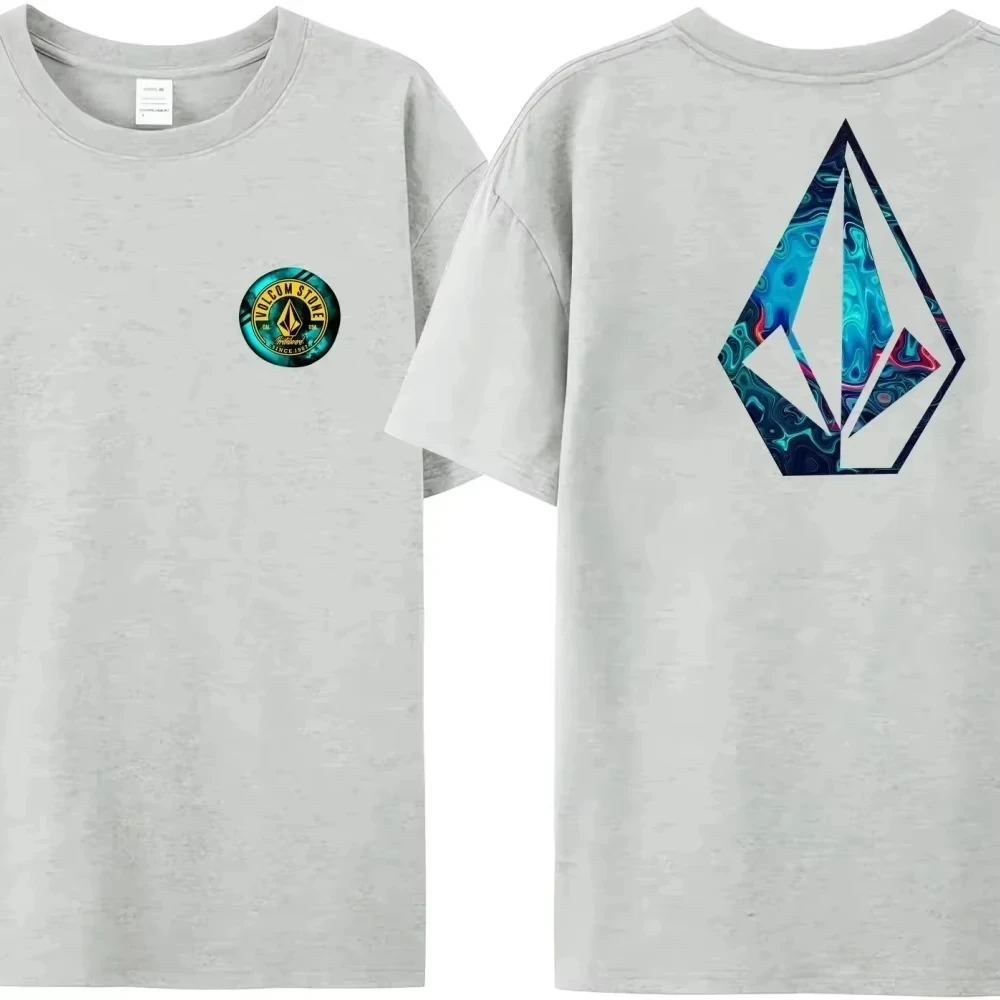 Venta caliente de camiseta de verano Volcom Obsidian para hombres en 2025, cómoda y de moda de manga corta de alta calidad pro elección