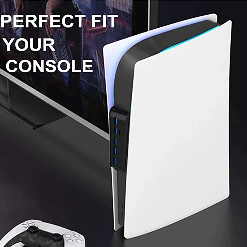 

4 Ports Usb 2.0 Hub Game Console Adapter 1 Charging Port 900Ma High Speed Desktop Hub Splitter Extender For Type-C 3.1