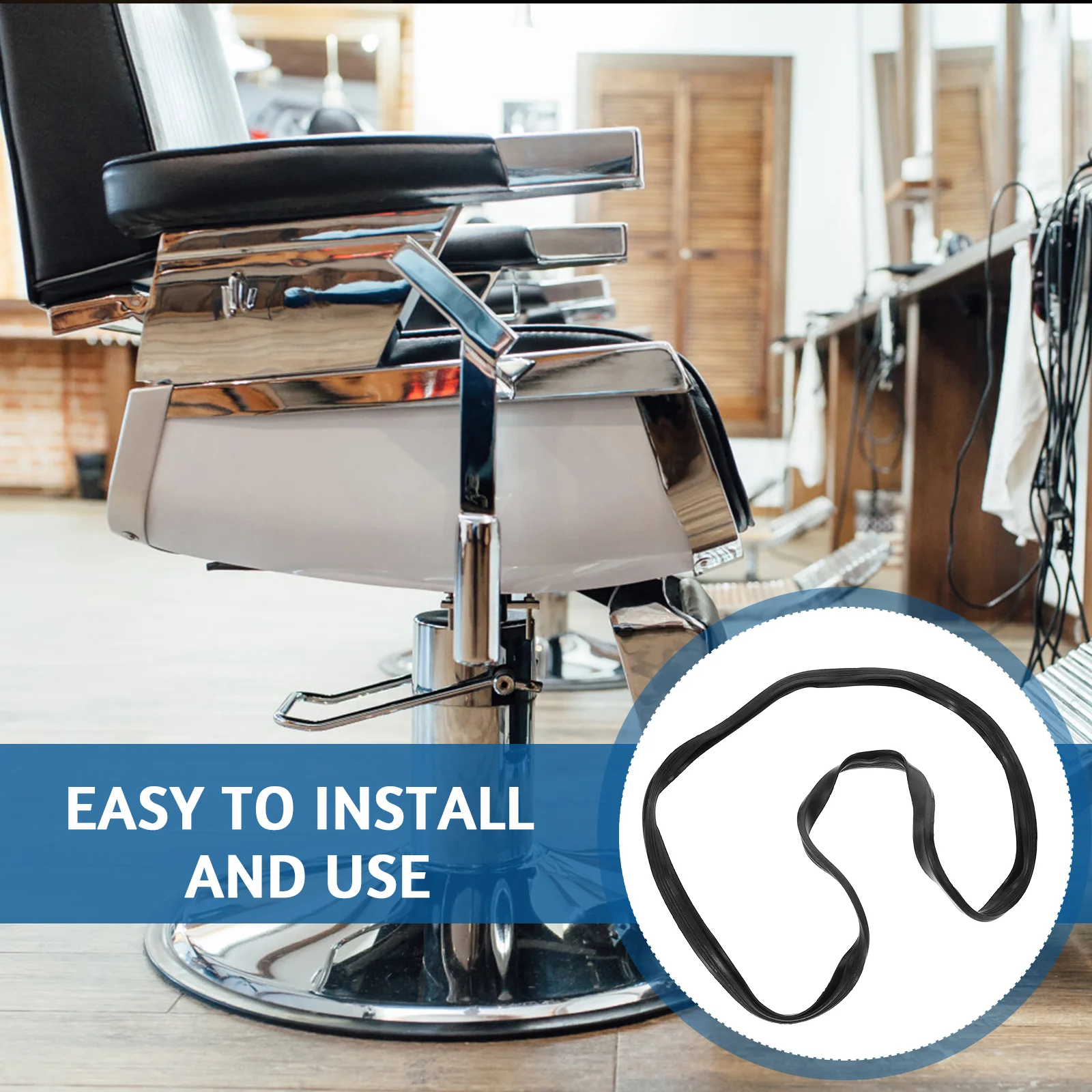 Silla de peluquero banda de goma salón estilo Base anillo junta Protector sillas anillos para suelo de madera