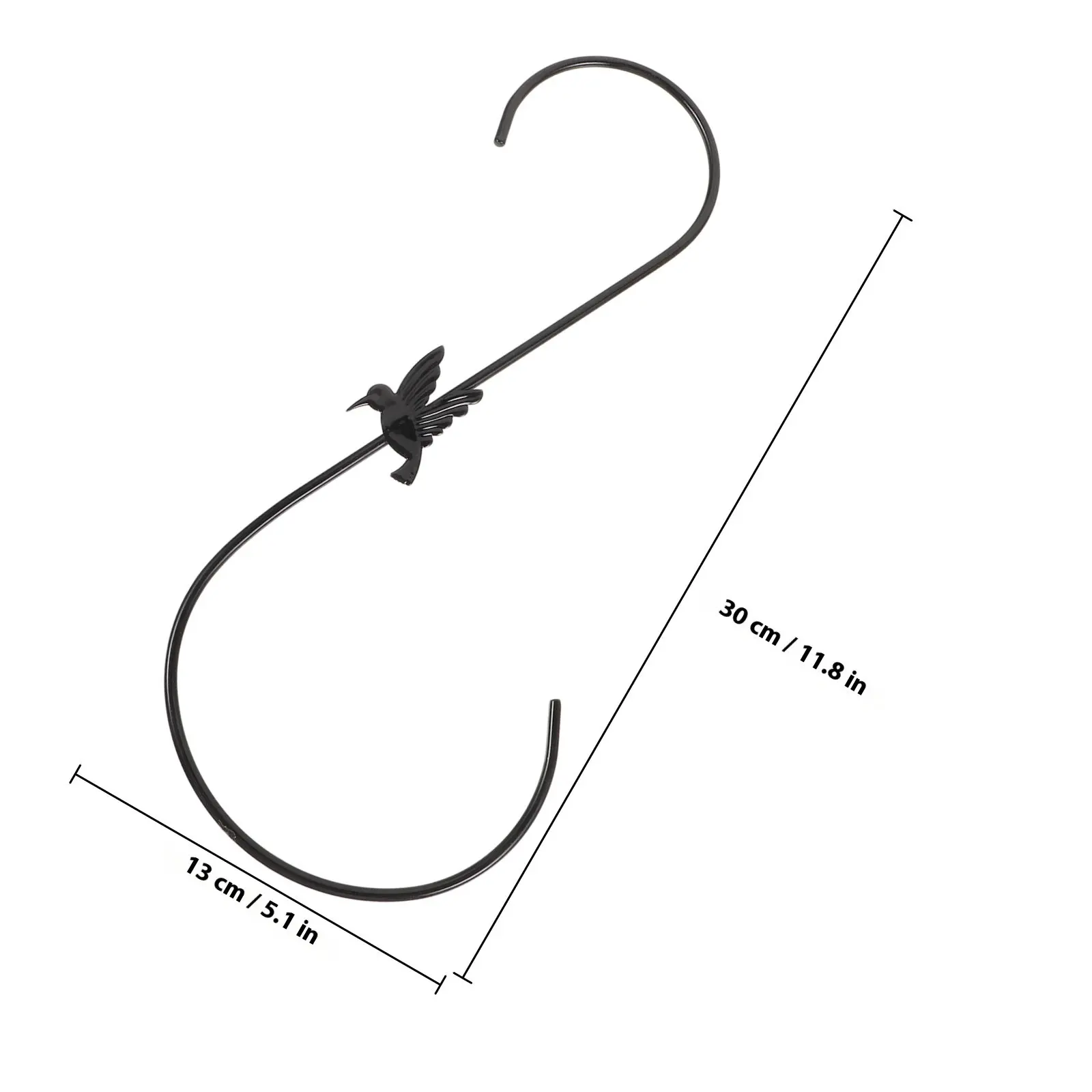 Plant Hook 30Cm Rust-Resistant Iron for Bird Feeder Hanging Plant Holder Outdoor Garden Hooks Hanging Basket Hooks view 3