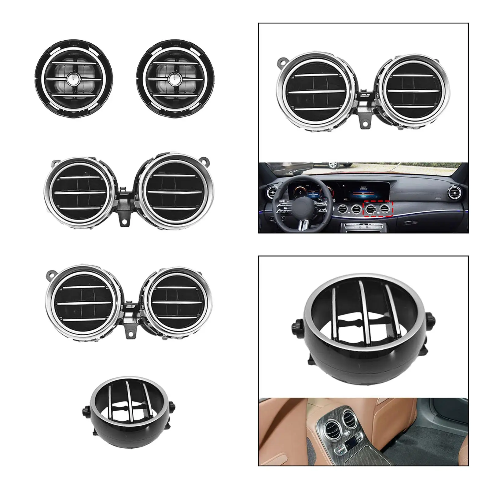 Car Air Vent Grille Assembly Premium Spare Part Easily Install High Reliability Air Outlet Deflector for Mercedes Benz W213