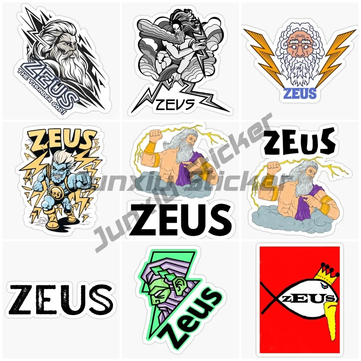 

Zeus Car Stickers Ancient Legendary Figures Decals Occlusion Scratch Windows Surfboard Protector Vinyl Self-adhesive Car Sticker