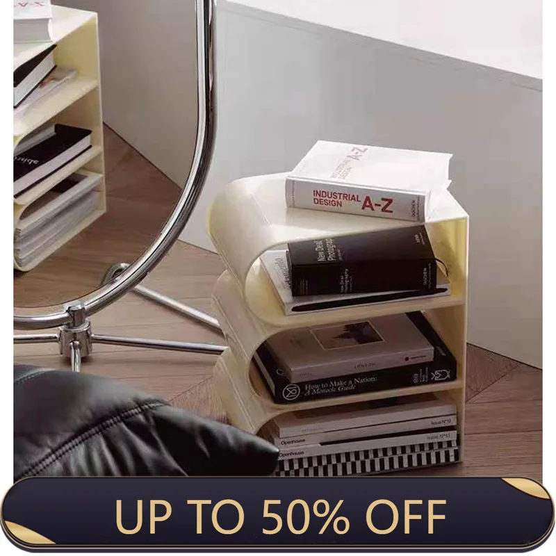 MOMO Acrylic Magazine Rack Modern Simplicity Living Room Floor Storage Rack Books And Newspaper Information Shelves