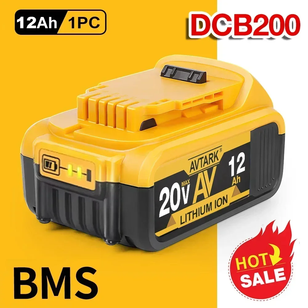 

20V for Dewalt New 100% Original 12000mAh Power Tool Battery DCB206 20V 12.0Ah Battery DCB206 20V Battery DCB205 DCB200