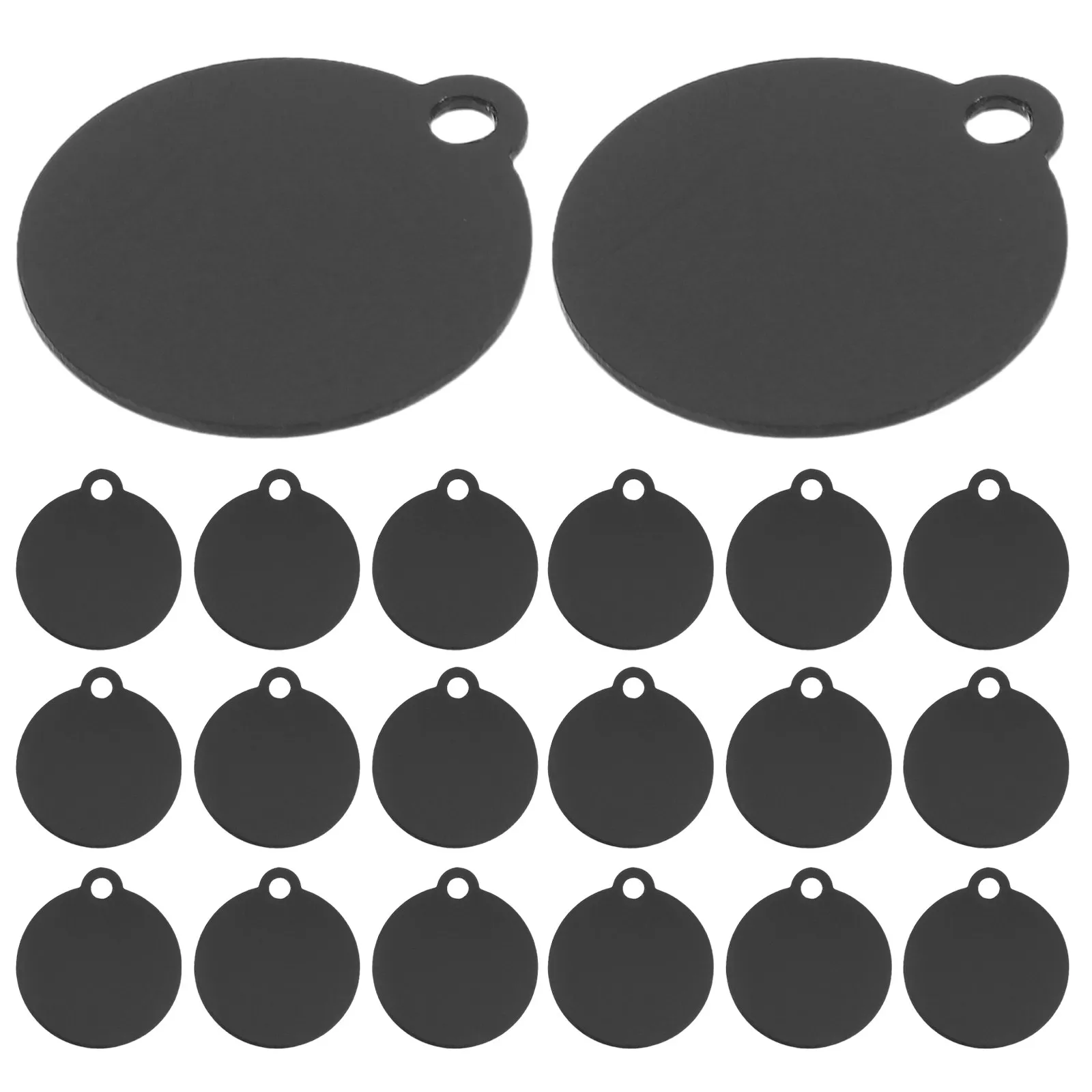 25Pcs Aluminum Round Stamping Blanks 25Mm Lightweight Engraving Discs for DIY Jewelry Making Keychain Dog Id Tag Necklace