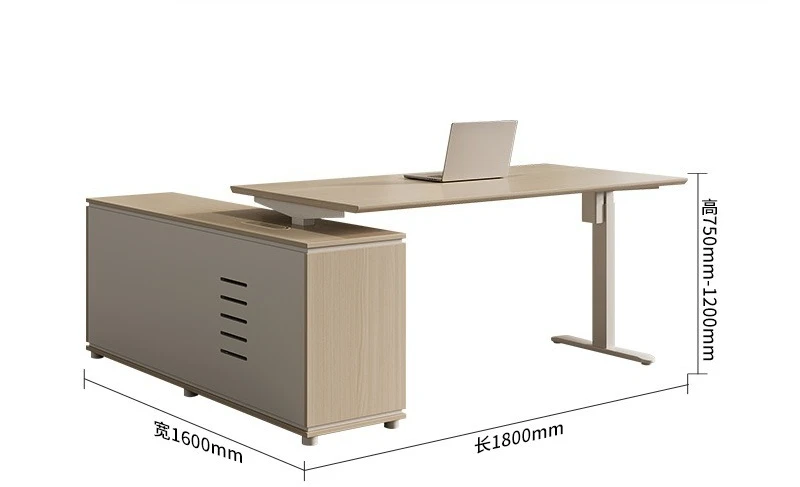 Intelligent electric lifting desk boss table double motor modern simple computer desk supervisor manager table