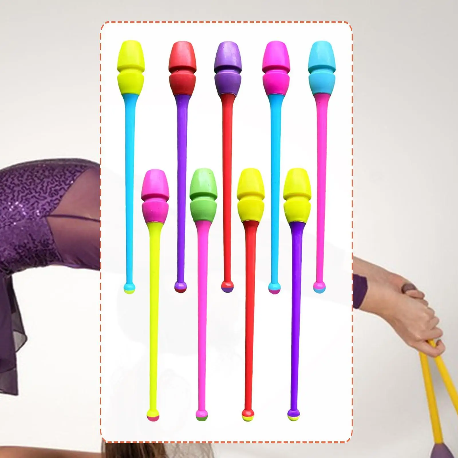 Gymnastics Sticks Connectable Rhythmic Training Tool for Artistic Gymnastics Equipment Kids and Adults