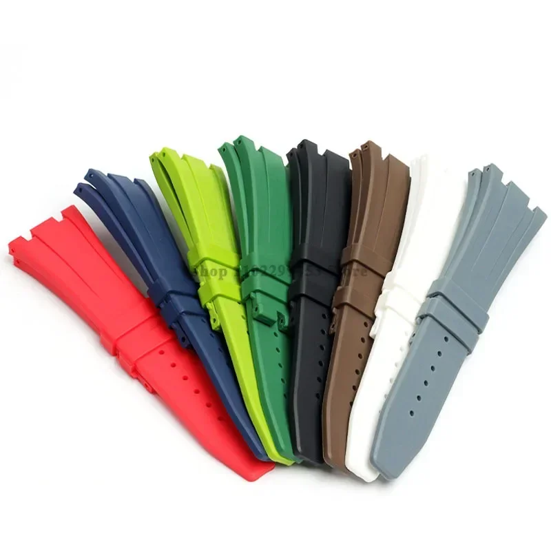 27mm Rubber Watch Strap for GA-2100 for AP Bracelet Waterproof Wrist Band Solid Butterfly Buckle Men Sport Watch Band