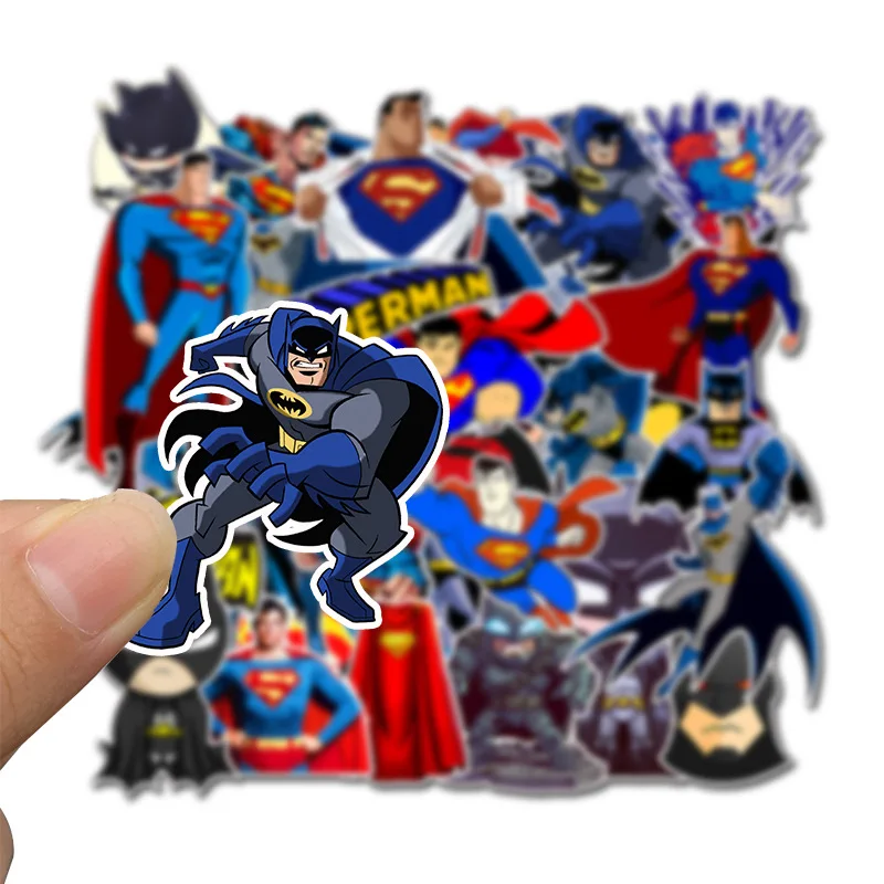 45PCS Disney Marvel Stickers Anime Batman Sticker Decals DIY Skateboard Car Motorcycle Cool Superhero Sticker for Kids Toys