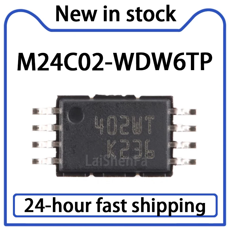 10PCS M24C02-WDW6TP Package TSSOP-8 2Kbit Serial I2C Bus EEPROM Chip Stock
