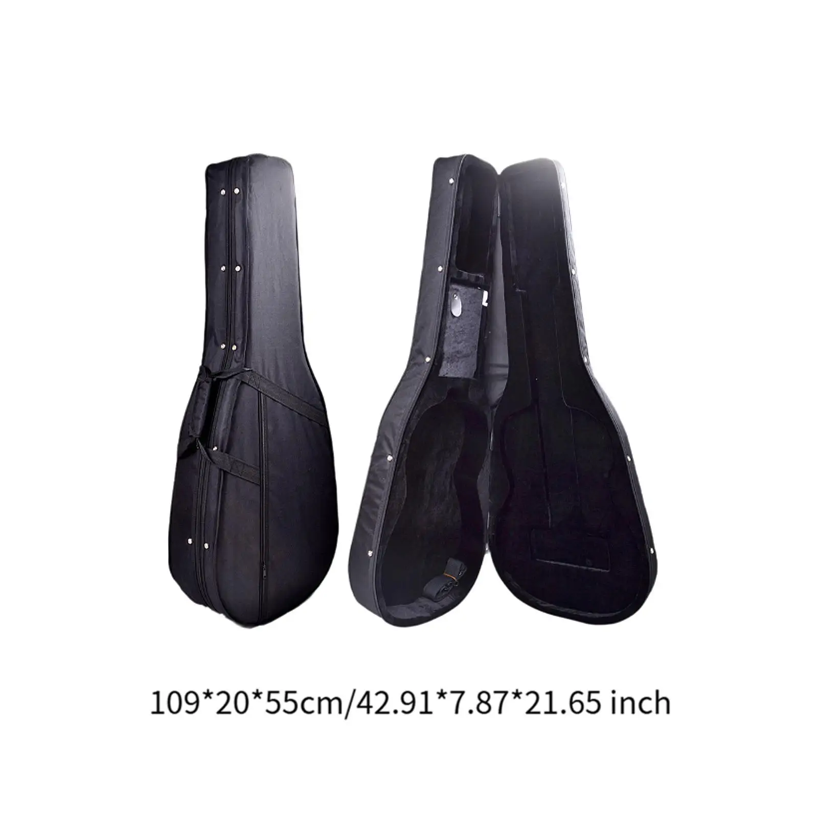 Guitar Hard Case, Guitar Carrying Bag, Portable Side Handle, Waterproof Guitar Storage Box, Hard Case for Players
