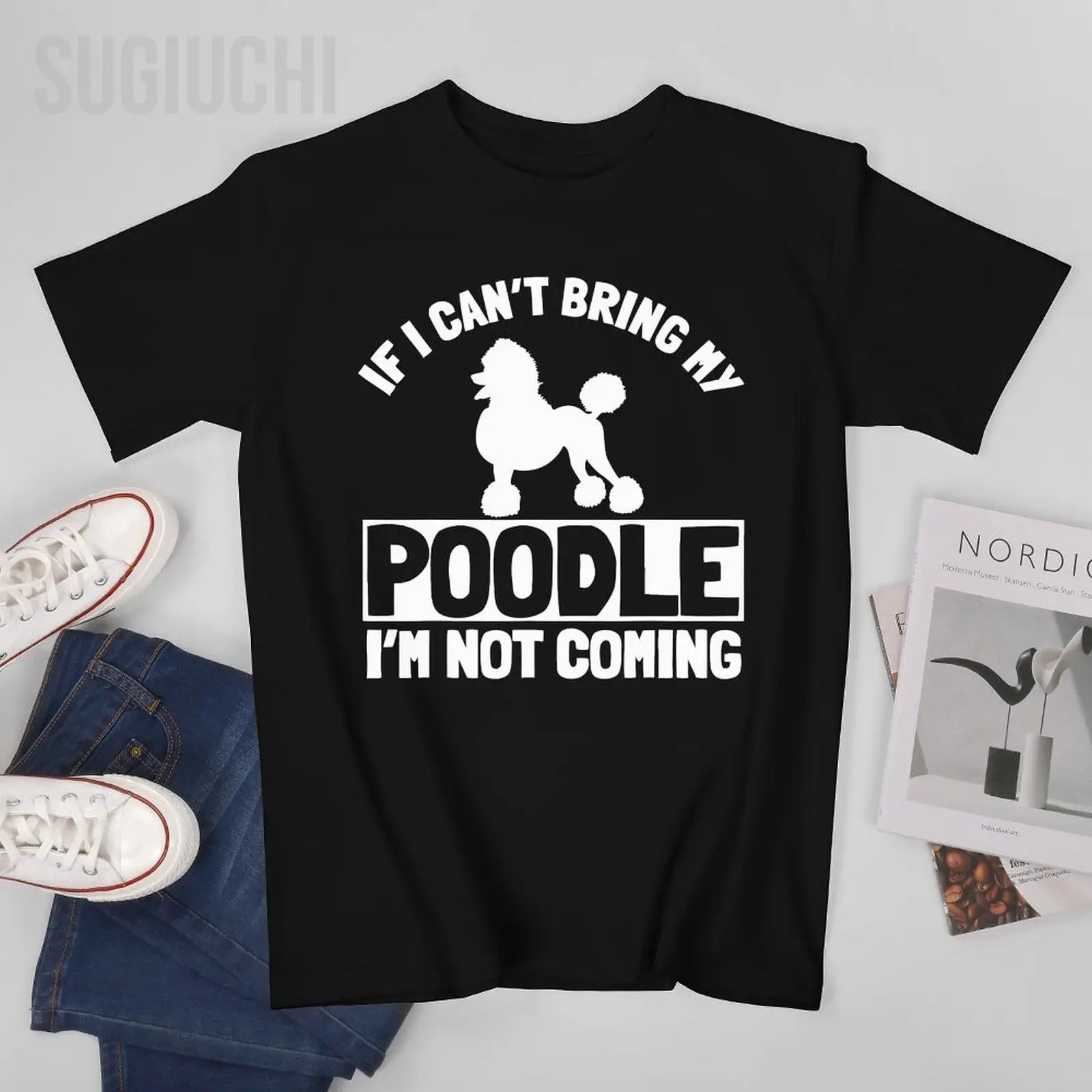 Unisex Men Poodle Dogs Owner Breeders Water Retriever Pet Lover Tshirt Tees T Shirts Women Boys 100% Cotton T-Shirt