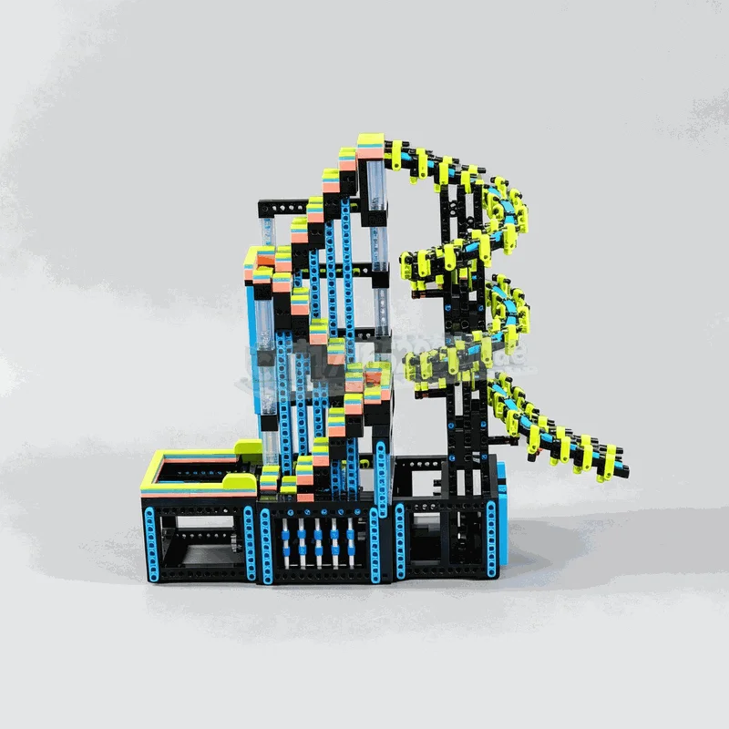 NEW 1796PCS High Stepper Marble Run Module Building Blocks Technical Conveyor Lift Machine Model DIY Assembly Toy Creative Gift