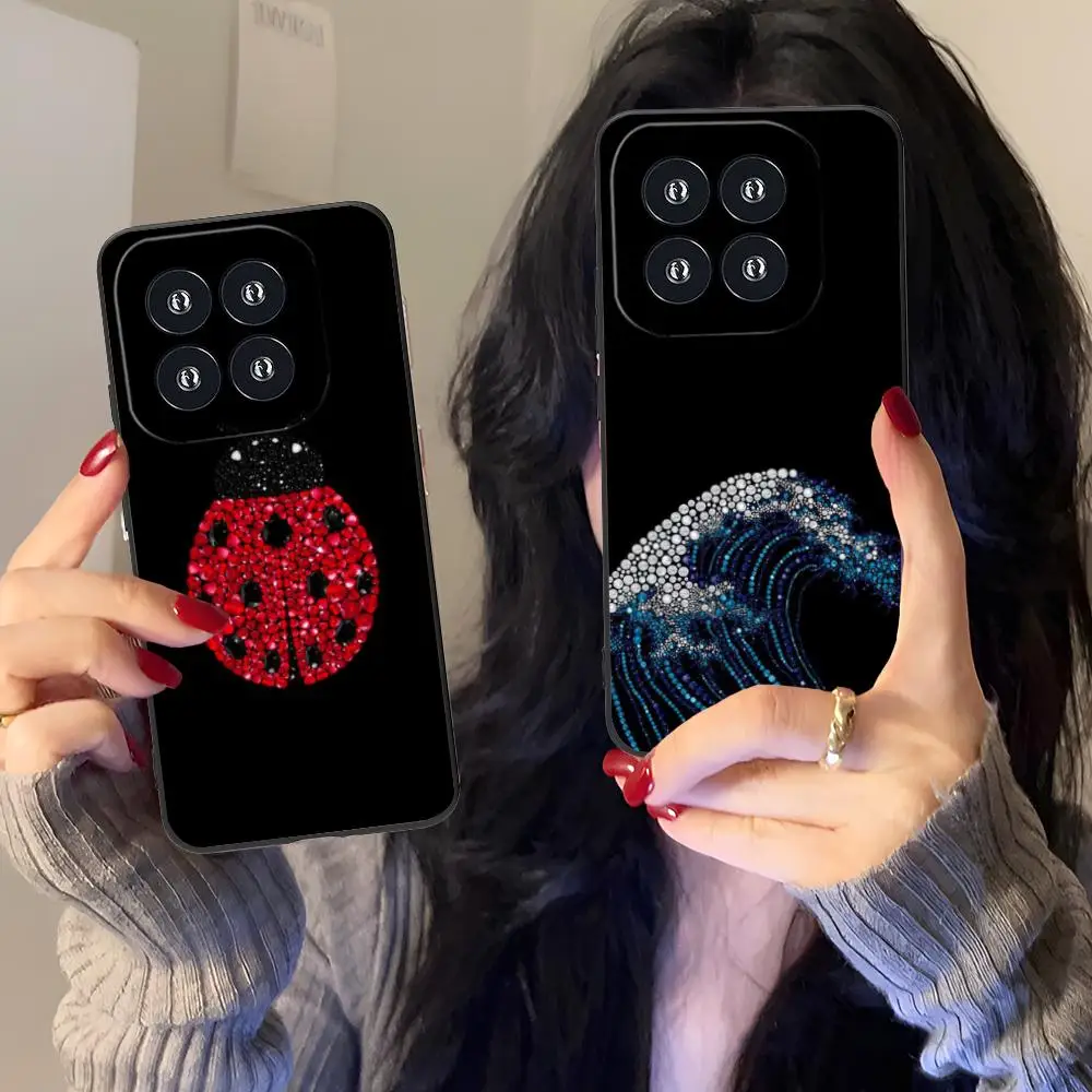 

Роскошный чехол для смартфона Shining Diamond с цветной печатью для Xiaomi 15 14 13 12 Mi 11 T Ultra Lite Pro S X 5G