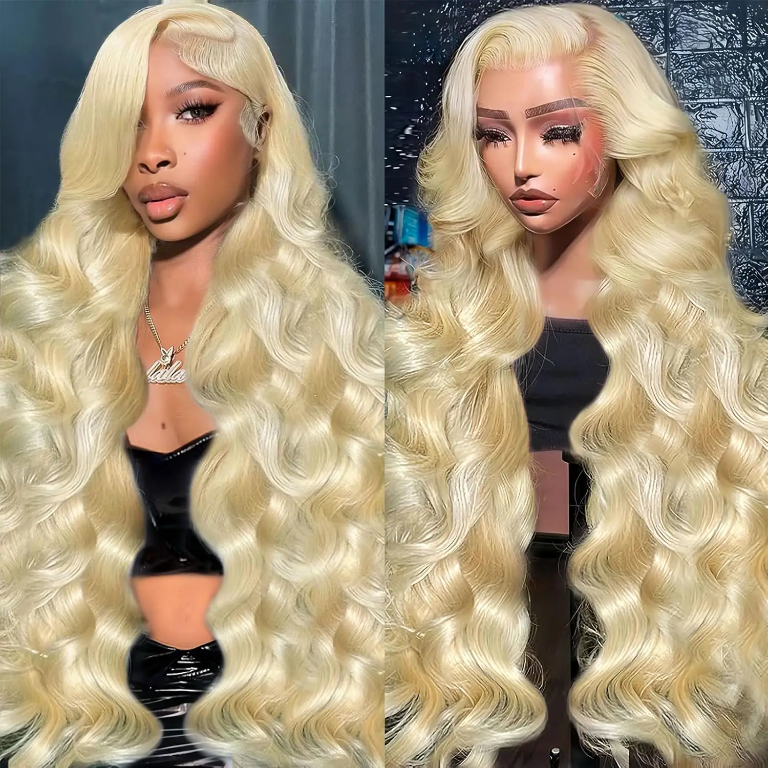 613 13x6 الدانتيل الجبهة الباروكات شعر الإنسان شقراء الجسم موجة الباروكات 613 HD شفافة الدانتيل الباروكات الأمامية شعر الإنسان قبل قطعها للنساء #2