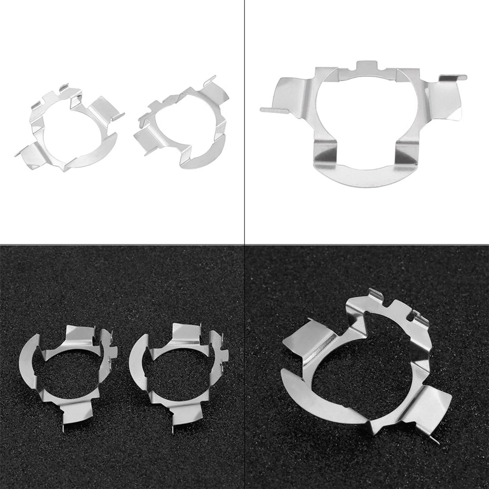 1 Pair H7 LED Headlight Adapter Retainer Clips for H7 Halogen to LED Conversion