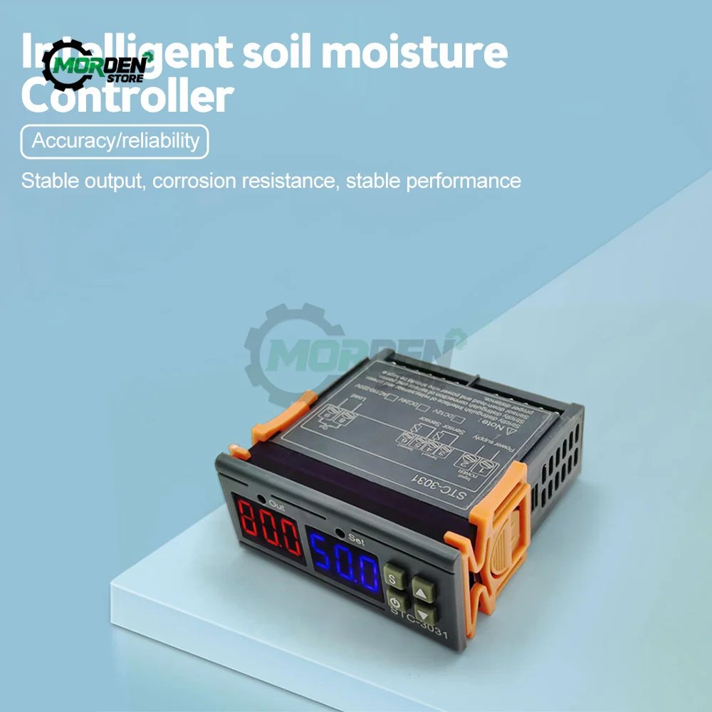 STC-3031 Soil Humidity Monitor Meter Hygrometer Soil Humidity Controller Digital Display Soil Humidity Controller