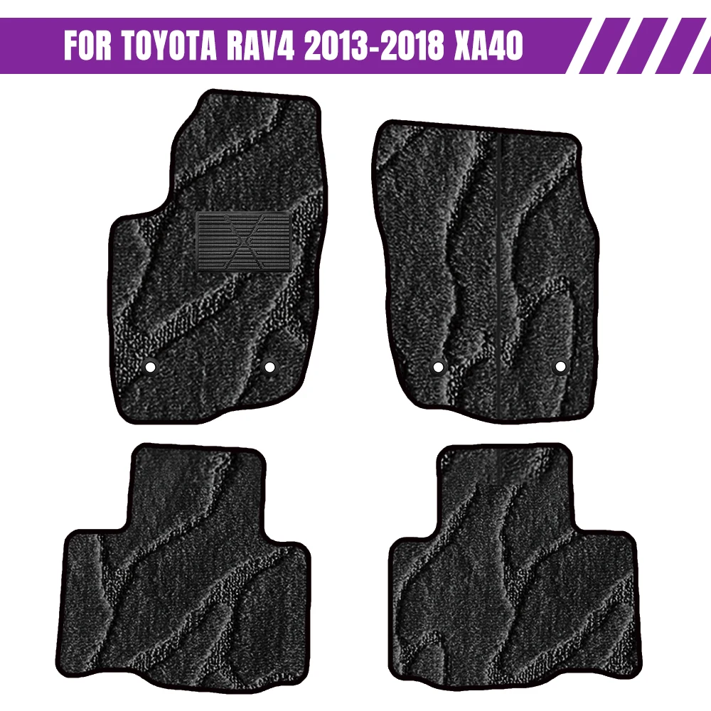 

Car Floor Mats Full Set For Toyota rav4 2013–2018 XA40 Car-Specific Fit Non-Slip Waterproof Car Mat Interior Accessories
