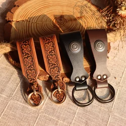 Halloween Retro Medieval Skirt Clip Metal Accessories O-ring Hiking Renaissance Embossed Artificial Leather Skirt Clip