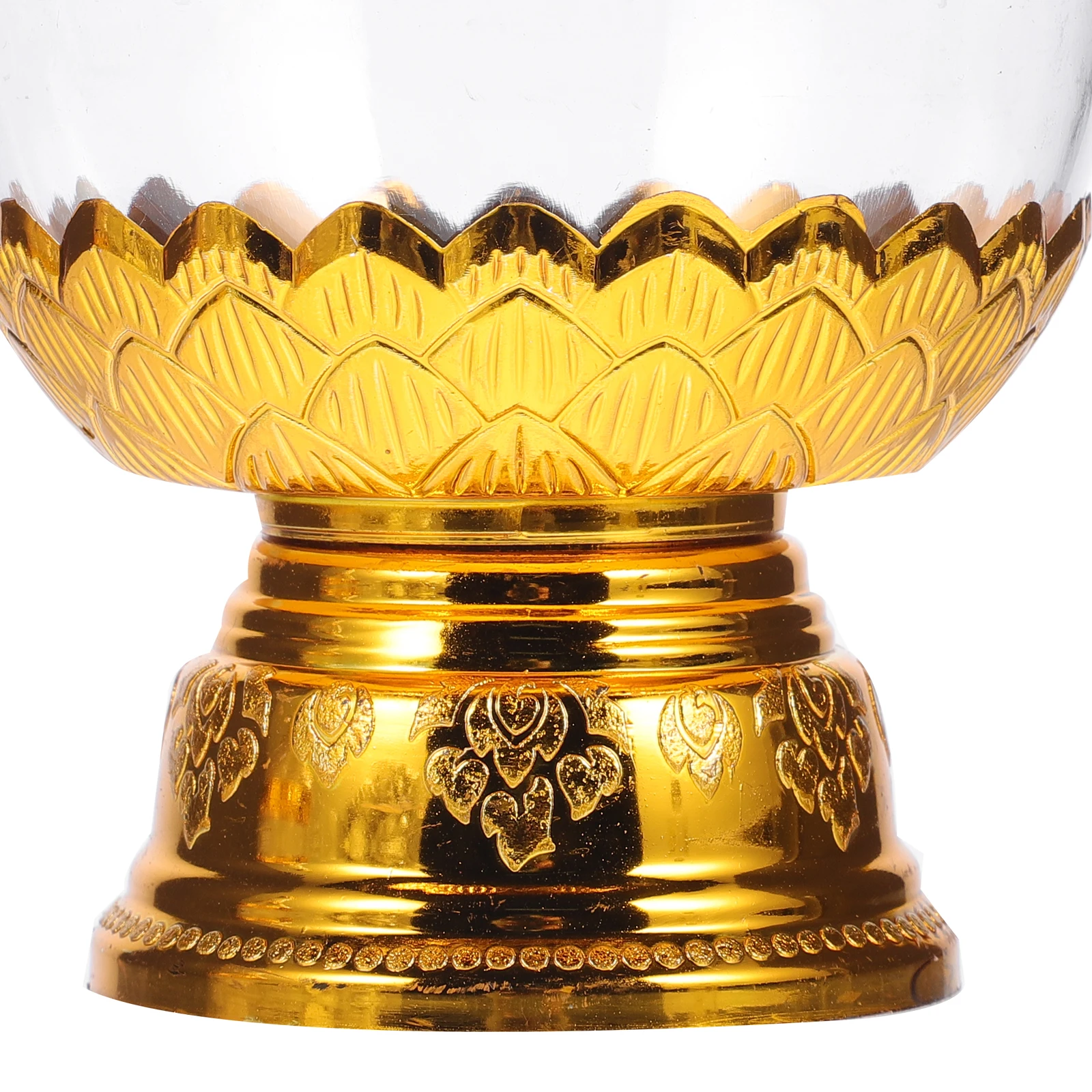 

Buddhism Offering Decorative Wear-resistant for Home Temple Plastic Cup Sturdy Clear Buddhism Accessories Tabletop