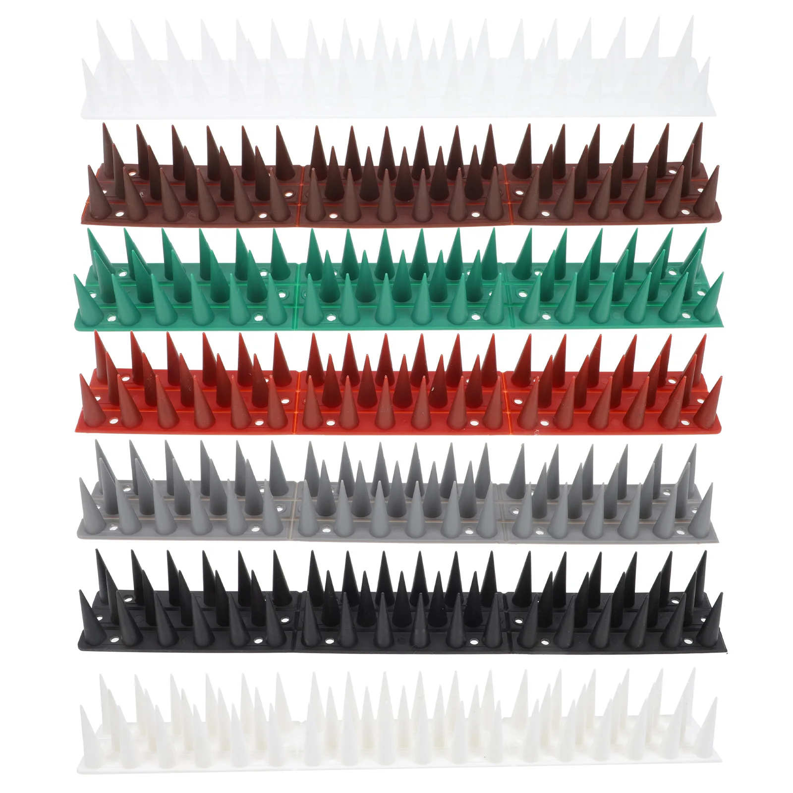 

7pcs Plastic Bird Repellent Stab Mats Anti Cat Spike Mats For Couch Outdoor Usebird Repellent Mat Anti Cat Mat
