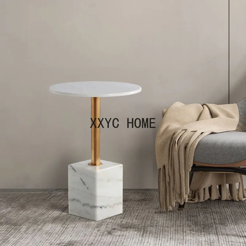 Marble Nesting Round Corners Coffee Tables Modern Design Large Computer White Gold Round Coffee Table Bedside Tavolo Desk