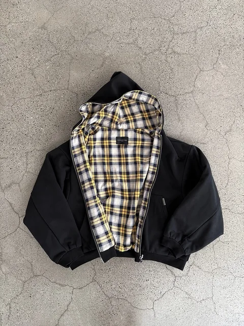 Korean Dark Simple Wear on Both Sides Zip Up Sweatshirts New Popular Necessary Breathable Solid Long-Sleeves Aesthetic Clothes