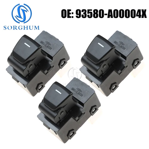 Para 2016 2017 2018 Hyundai IX25 CRETA botón de interruptor de ventanilla eléctrica trasera izquierda derecha coche 93580A00004X 93580-A00004X accesorios de coche