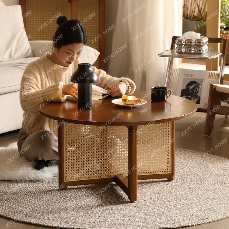 

SLLiving Room Retro Coffee Table Luxury Modern Cute Unique Side Table Aesthetic Decoratio Tavolino Soggiorno Furniture HomeTJ