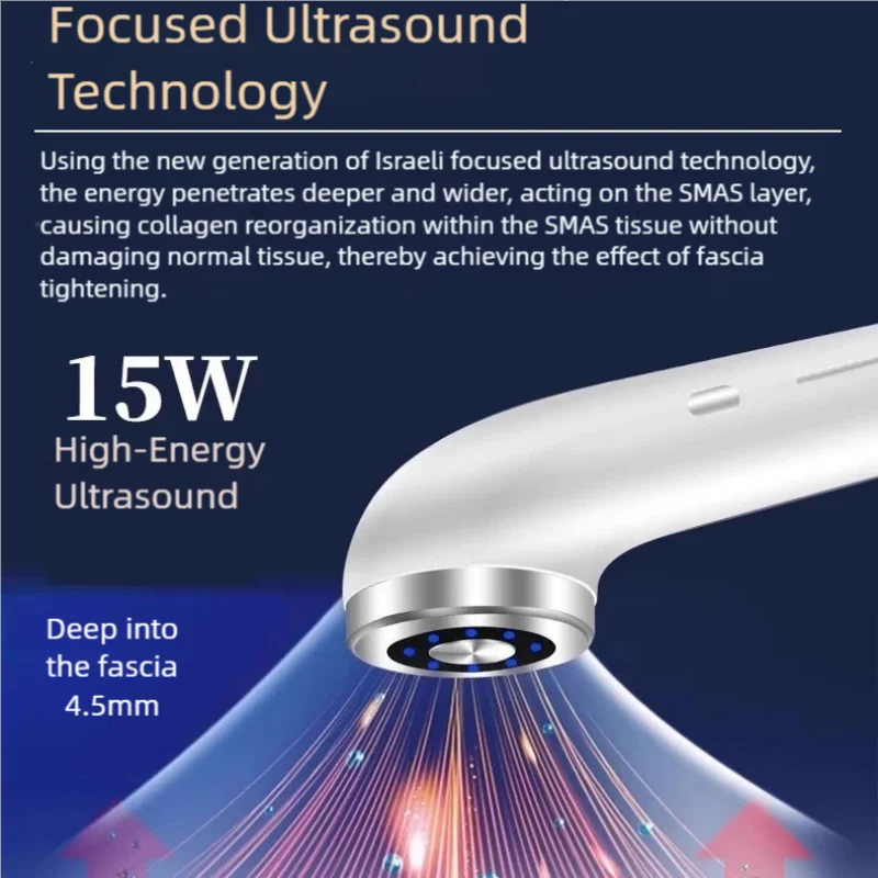 الاستخدام المنزلي بالموجات فوق الصوتية الوجه Rf تردد الراديو جهاز الجمال مكافحة مايكروكرنت رفع ثبات آلة الكولاجين Hifu سكين #3