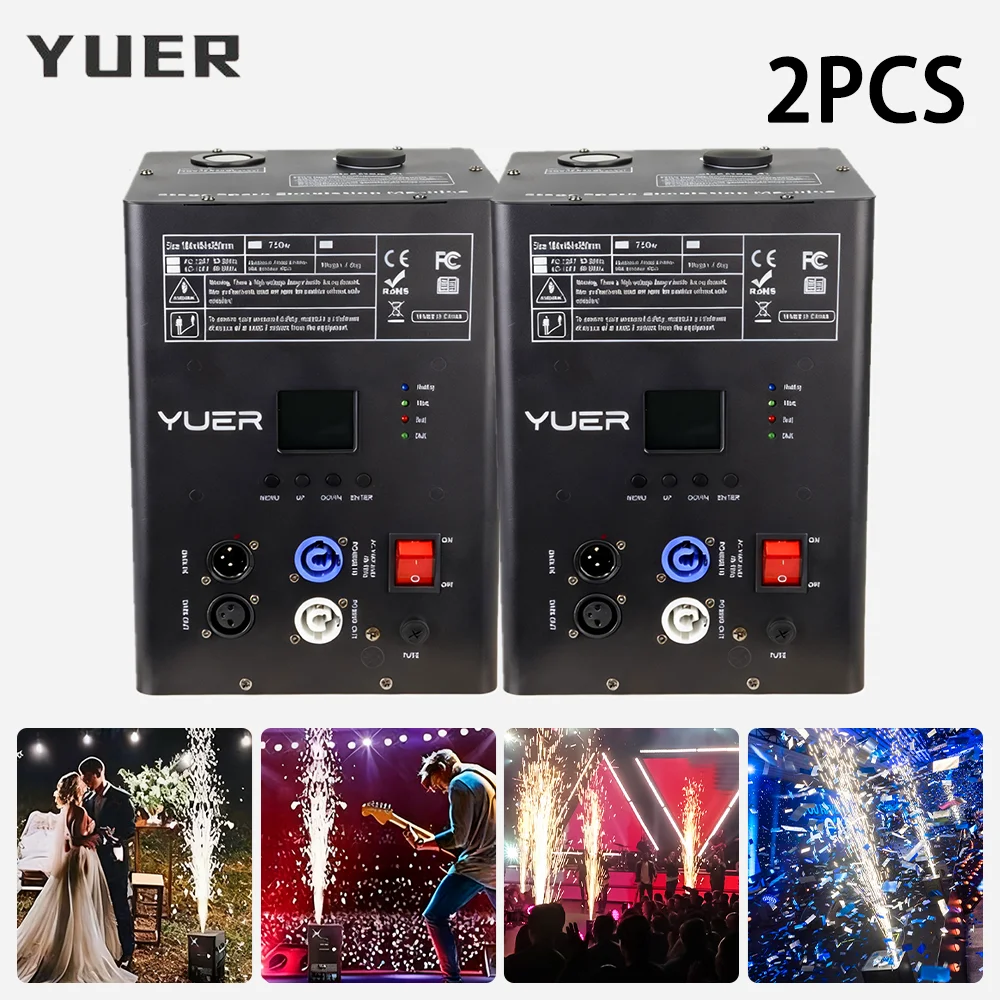 

2pcs/lot 750W Cold Spark Firework Machine Remote Control DMX for DJ Disco party Wedding Nightclub Bar KTV stage effect machine