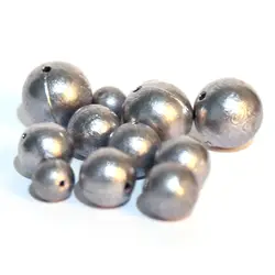 10pcs 1g/2g/3g/4g/5g/6g/7.5g/9g/10g Ball Bearing Pendant Fishing Lead Sinkers Hollow Lure Lead Weights Fishing Tacke