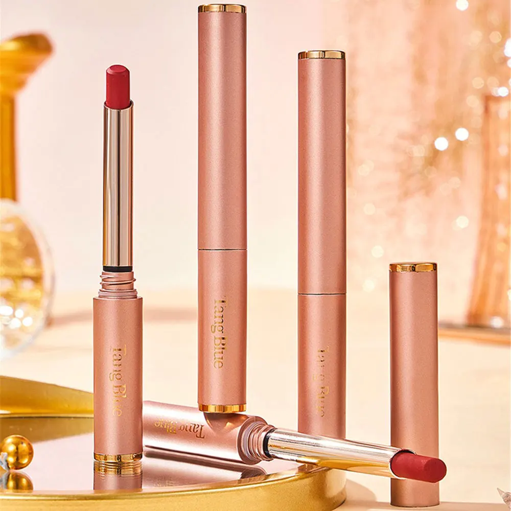 Lip Gloss Convenient Velvet Texture Gradient Finish Soft Mist Moisturizing Rich Color Popular Lip Color Easy Color Lipstick Cozy