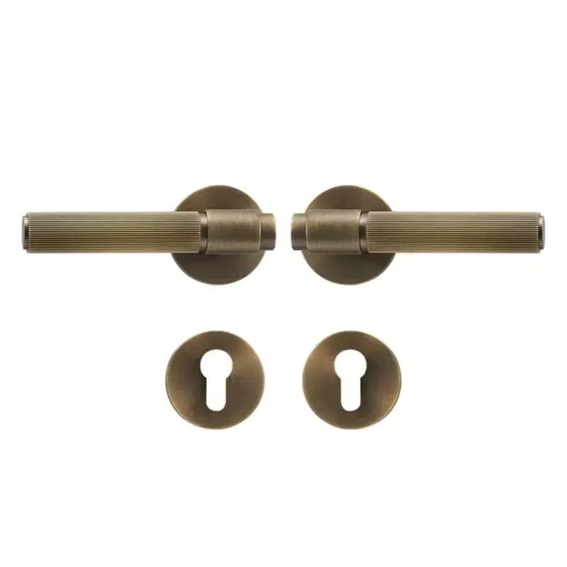DOOROOM Most Popular Modern Room Door Pulls Gold Copper Door Knobs American Standard Panel Privacy Access Door