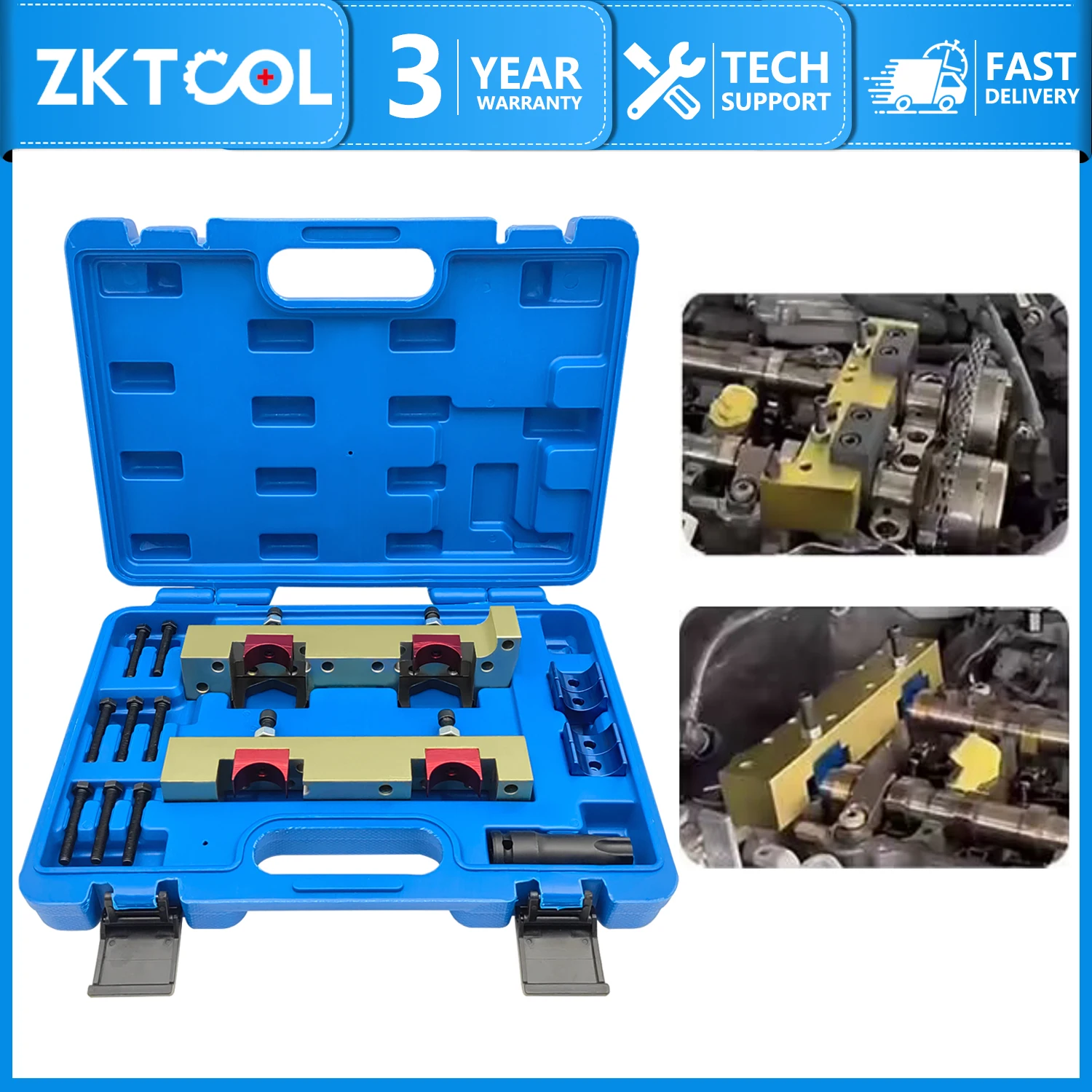 Camshaft Lock Alignment Kit Steel Engine Timing Tool Kit for Mercedes Benz M133 M270 M274 Camshaft Lock Alignment Timing Kit