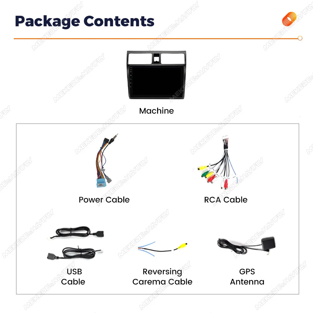 أندرويد 14 راديو السيارة شاشة كاميرا الرؤية الخلفية لسوزوكي سويفت 2003-2010 CarPlay السيارات مشغل فيديو الملاحة FM GPS واي فاي 2Din #6