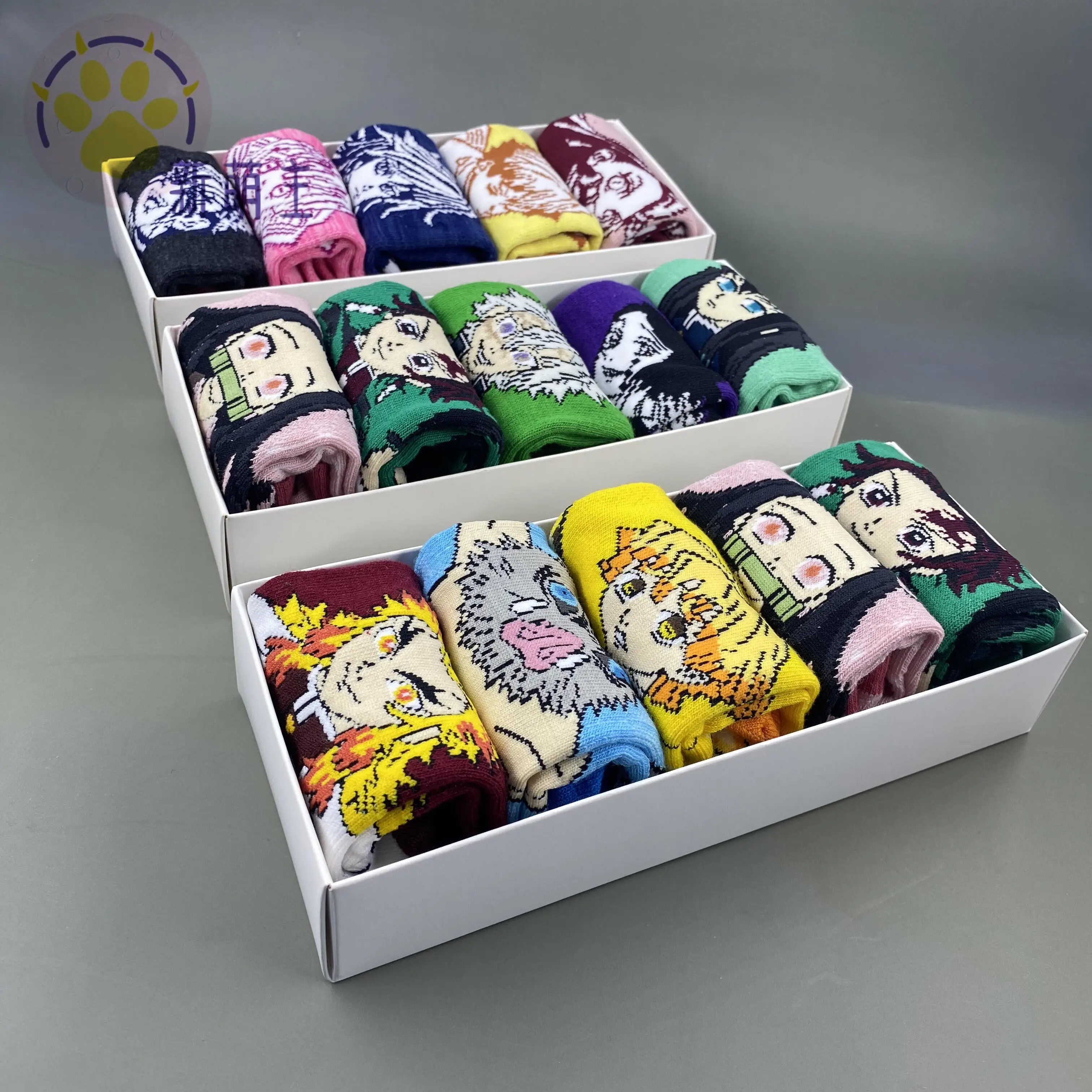 

Anime Demon Slayer Tokitou Muichirou Kamado Tanjirou Nezuko Cosplay Cartoon Cotton Socks Keep Warm Student Stockings Gift