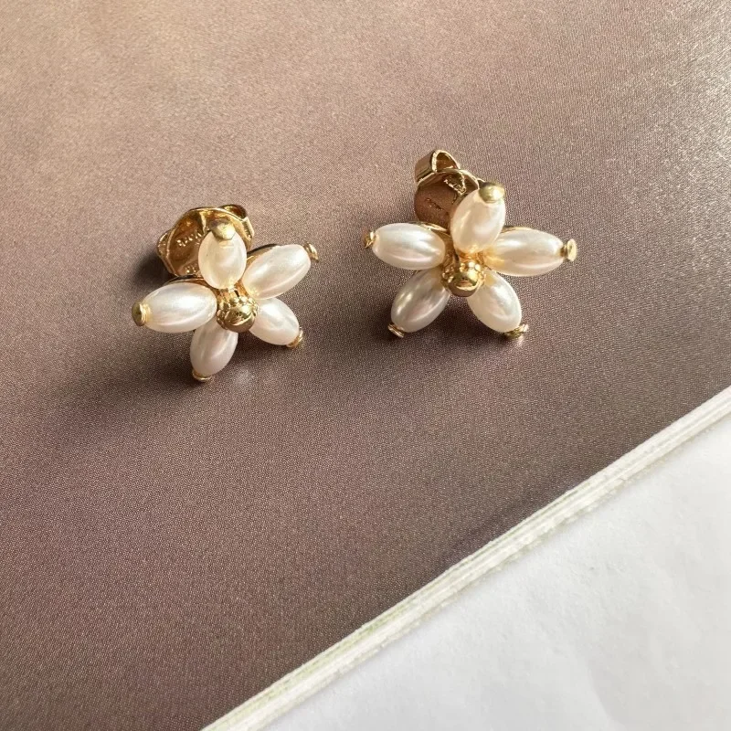 Lemon Pearl Earrings for Women, K Fruit Series Jewelry Gift