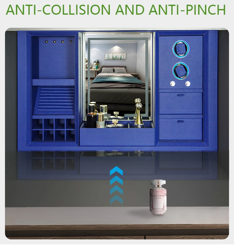 2024 Новейший скрытый туалетный столик, интеллектуальный туалетный столик для макияжа, автоматический подъемный туалетный столик