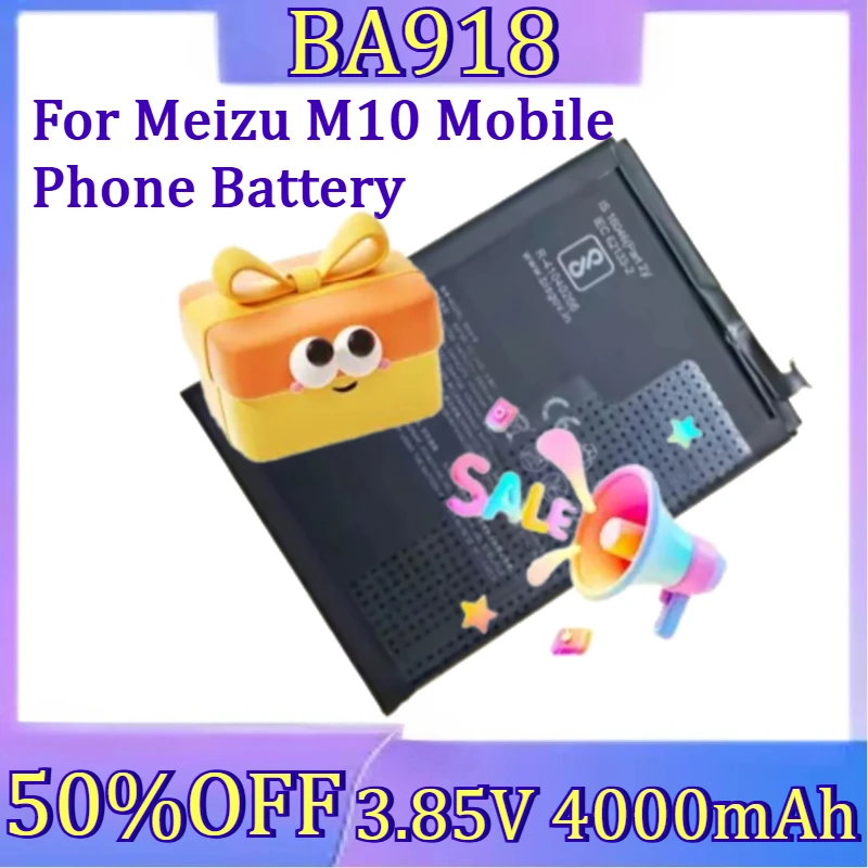 

For Meizu M10 Mobile Phone Battery New BA918 3.85V 4000mAh High Quality Battary