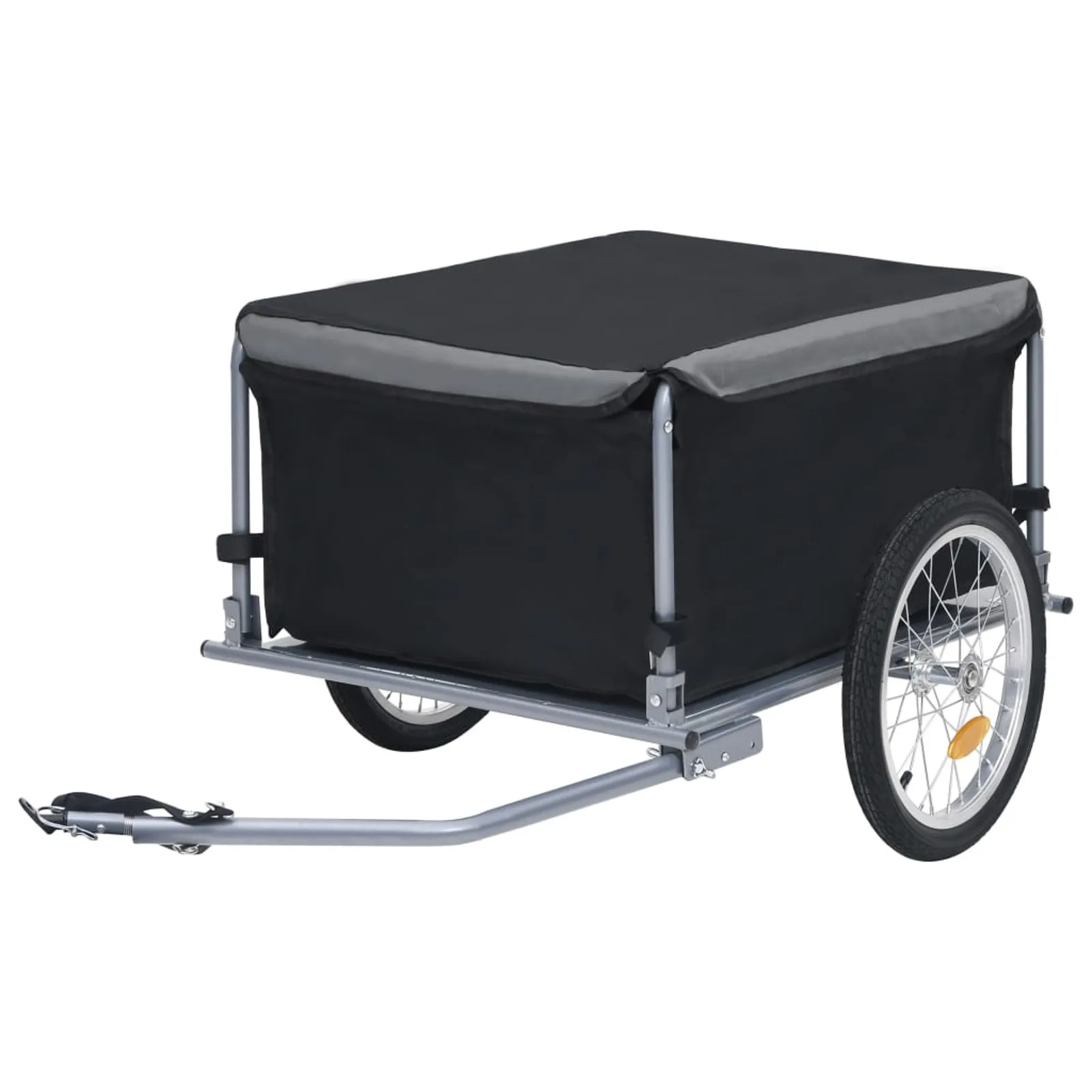 Bike Cargo Trailer Bicycle Wagon Cart Foldable Storage withSafe Reflectors Bicycle Accessory Max Load Cpacity 65 kg