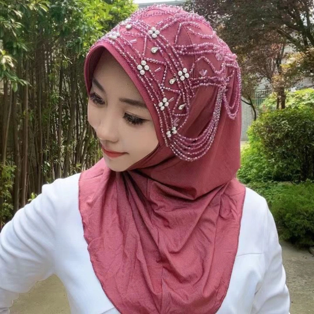 

Viscose Easy To Wear Arabic Muslim Girls Hijab Head Hat