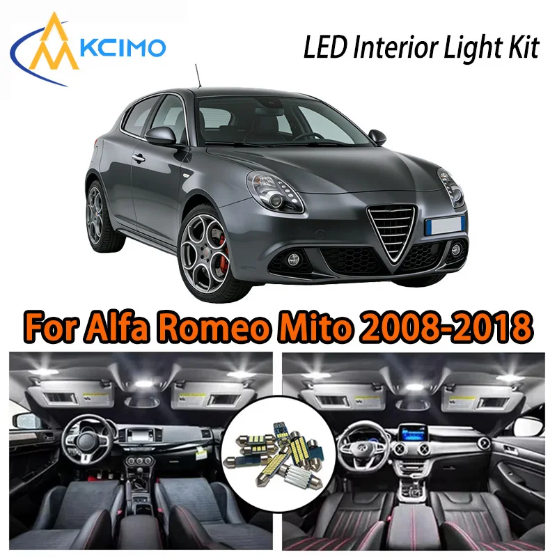 

KCIMO For Alfa Romeo Mito 2008-2018 Premium LED Interior Kit - 2 Colors , Quick Installation, Long-Lasting