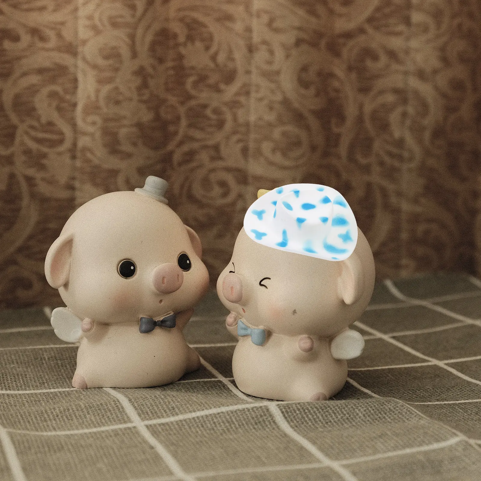 10 Peças de Mini Chapéus de Cowboy para Artesanato, Chapéus Pequenos Estilo Ocidental, Adereços Decorativos para Festas, Decorações de Bolo, Acessórios DIY